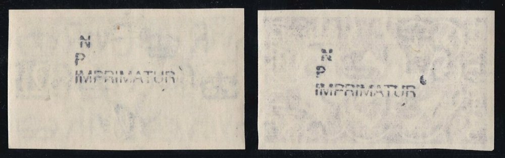 1946 Victory Imperforate Imprimaturs.Rare, Five Released. - Image 2