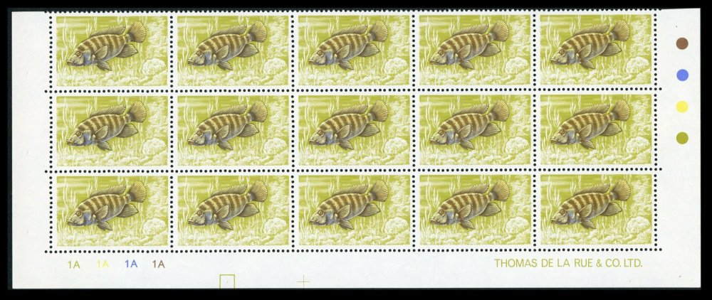 British Honduras 1971 Crana Fish ½c Black Omitted