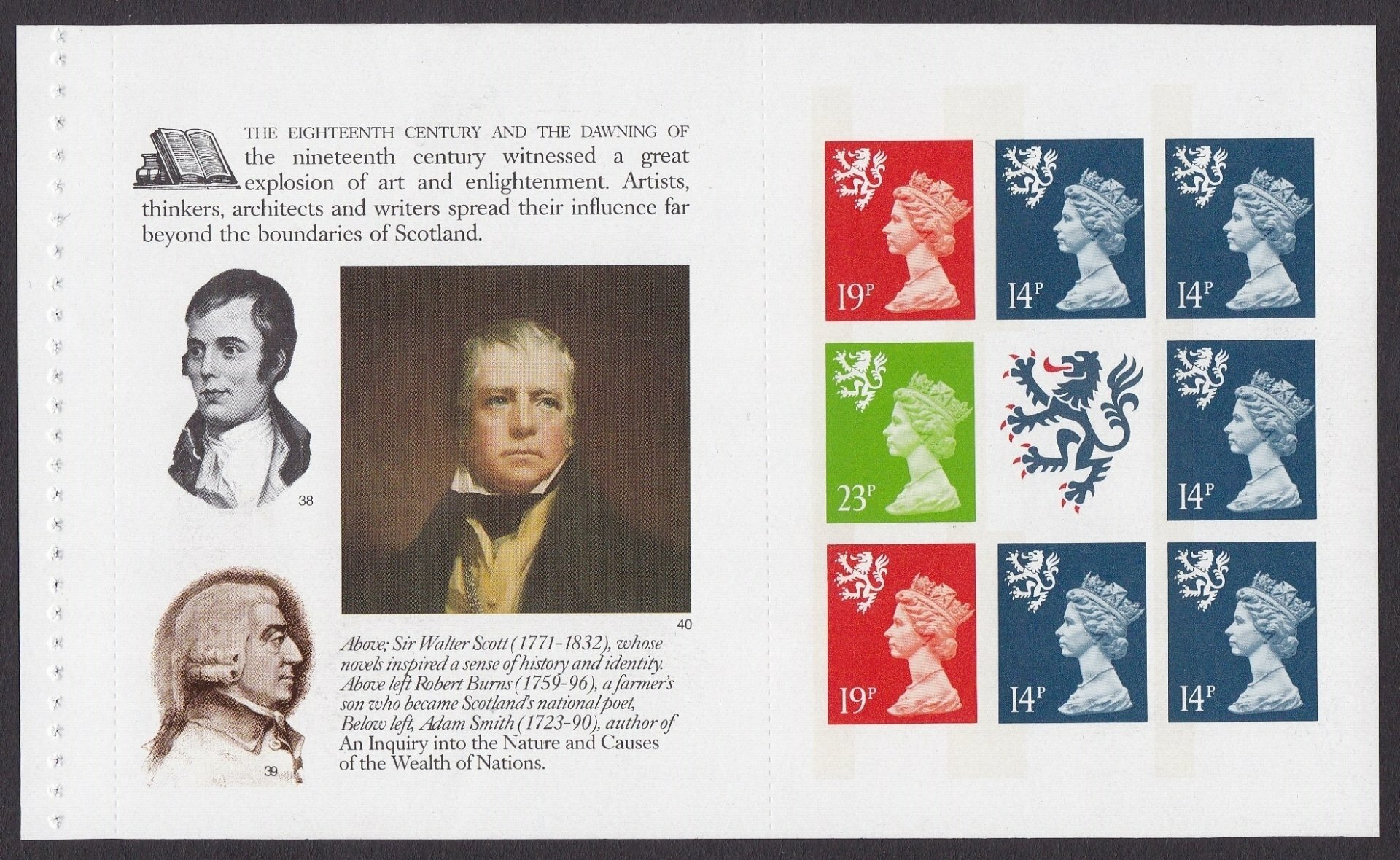1989 Scots Connection Multi-Value Pane Imperforate