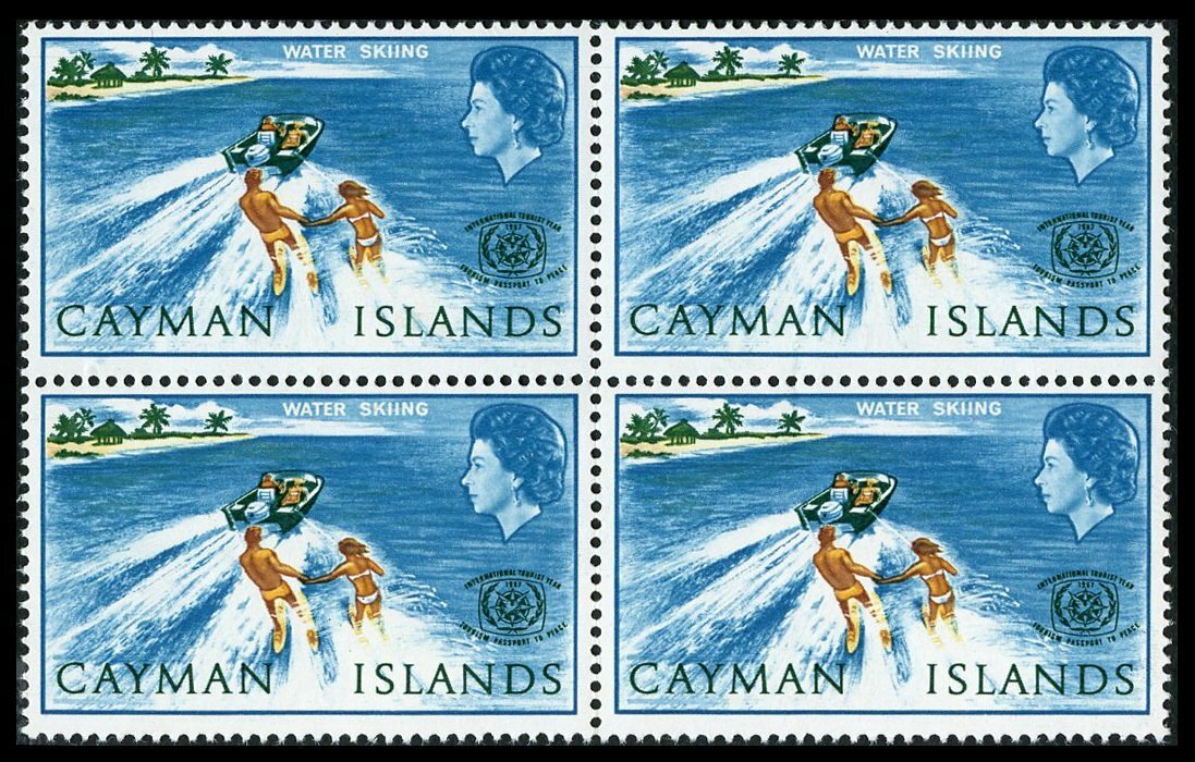 Cayman Islands 1967 International Tourist Year 4d Gold Omitted