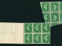 1941 ½d pale Green Booklet Pane Tete-Beche