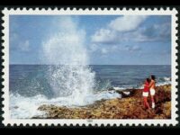 Cayman Islands 1991 Islands Scenes 30c Silver Omitted