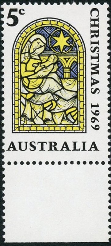Australia 1969 Christmas 5c Magenta Omitted