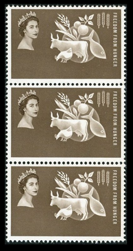 Bahamas 1963 Freedom From Hunger Sepia Omitted Strip