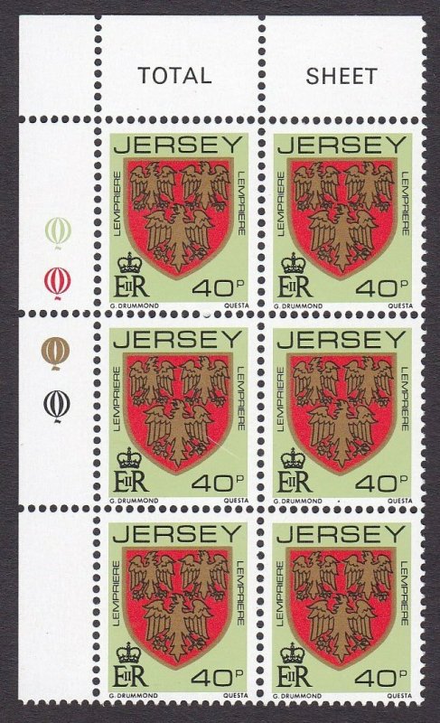 1981 Arms Of Jersey Families stamp