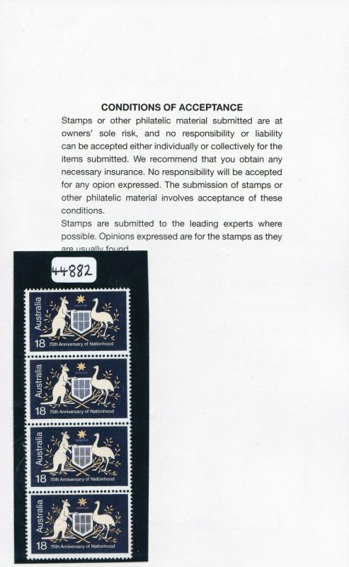 Australia 1976 Nationhood 18c Strip Die I & II Gold Omitted - Image 4