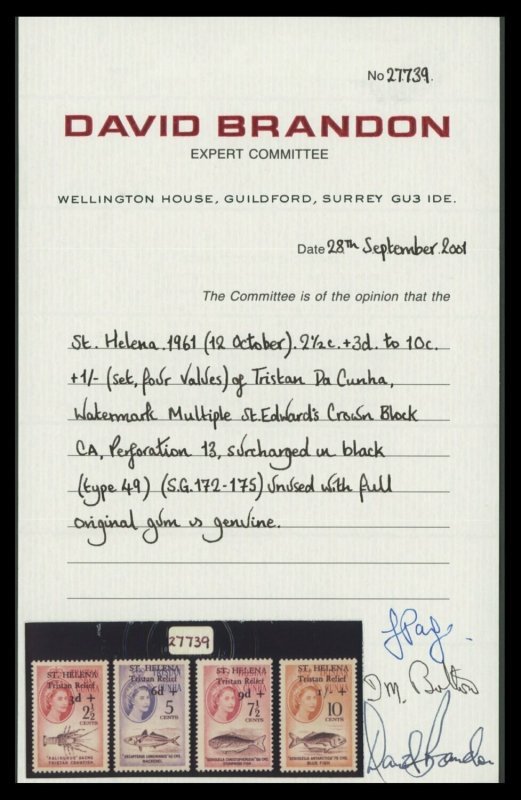 St. Helena 1961 Tristan Relief Fund Set - Image 3
