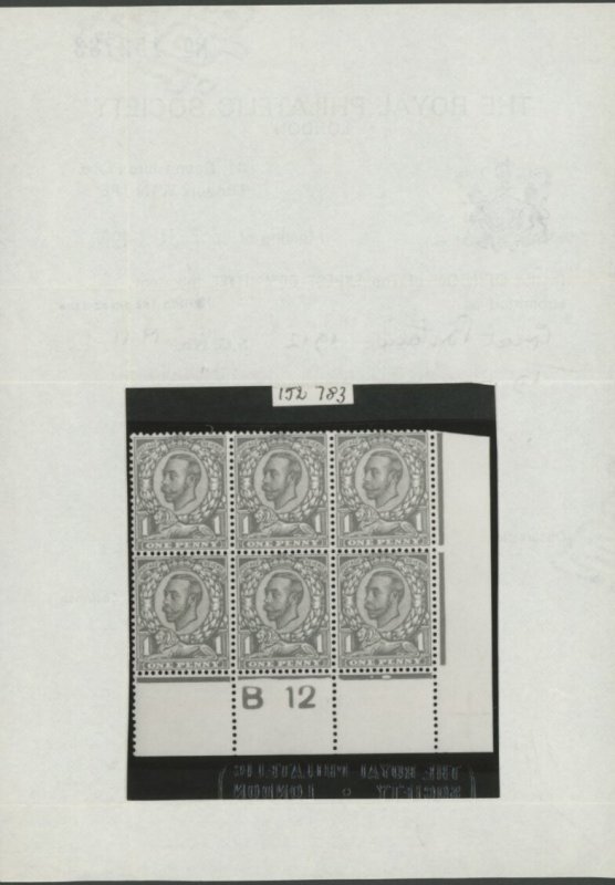 1912 1d Bright Scarlet Printed Double.Unique. - Image 4
