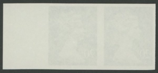 1968 5d Royal Blue Imperforate Pair - Image 2