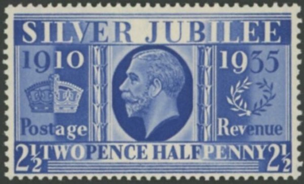 1935 Silver Jubilee Prussian Blue Unmounted Mint - Image 3