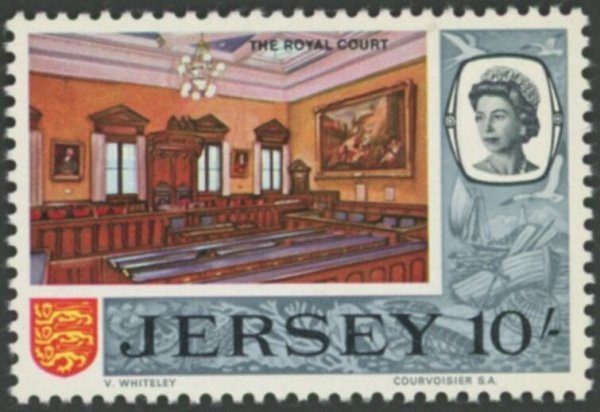 Jersey 1969 Royal Court 10/- Green Border - Image 2