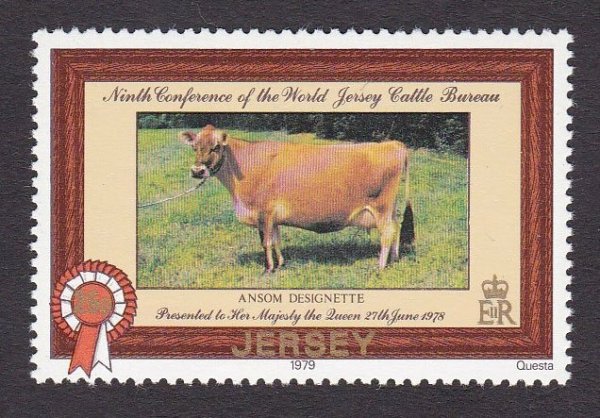 jersey 1979 cattle stamp