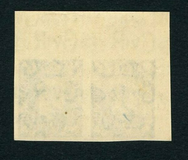 1941 2½​d Light Ultramarine Imperforate Pair - Image 2