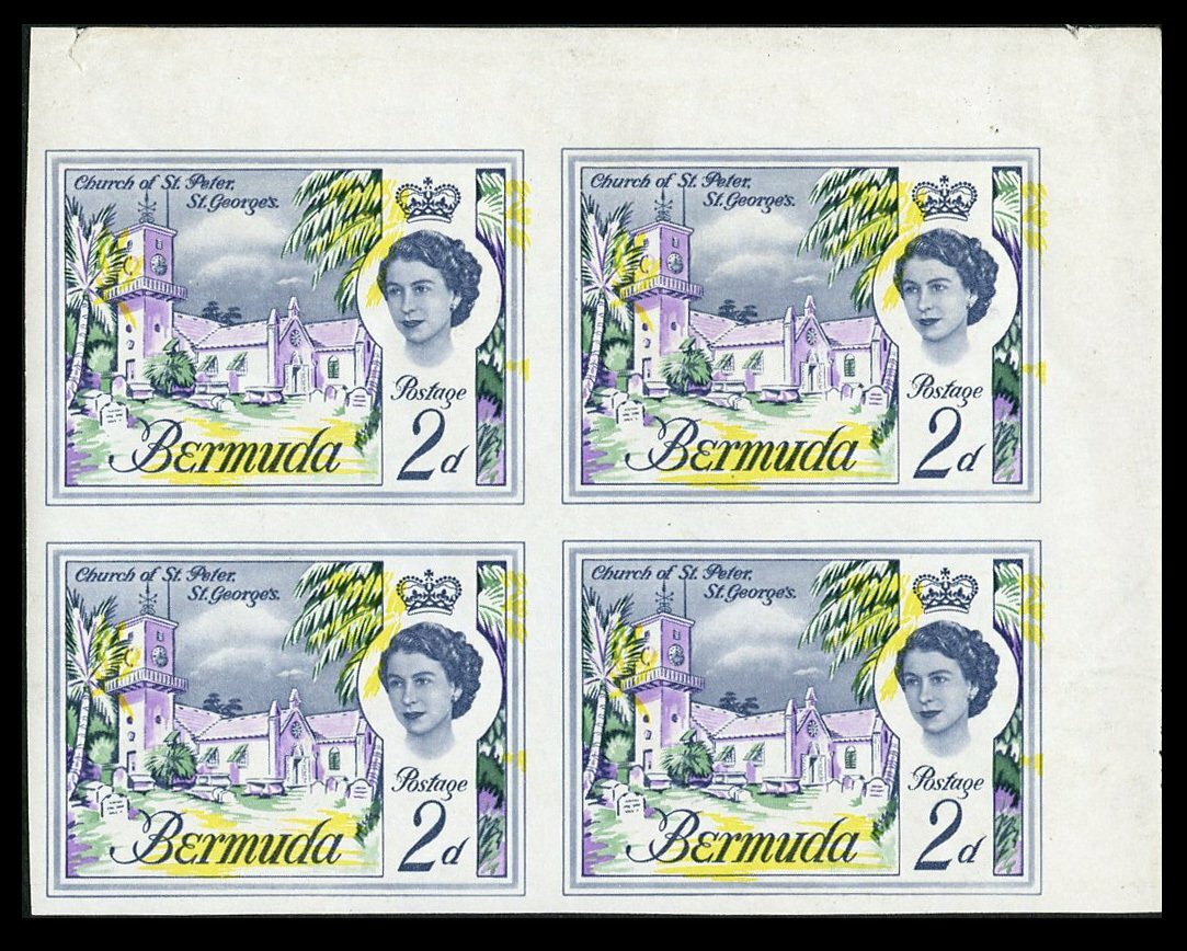 Bermuda 1962 Church Of St.Peter 2d Imperforate
