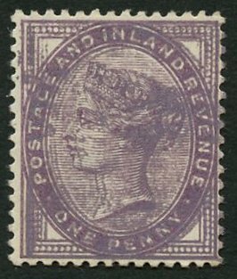 1881 1d Lilac The Unique Double Print Error