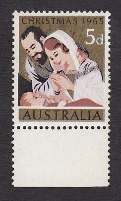 Australia 1965 Christmas 5c Blue Omitted