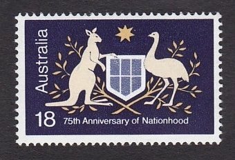 Australia 1976 Nationhood 18c Gold Omitted
