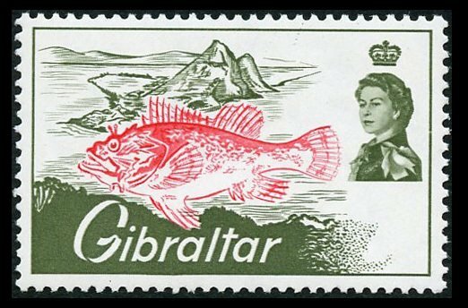 Gibraltar 1966 Angling 7d Black Omitted