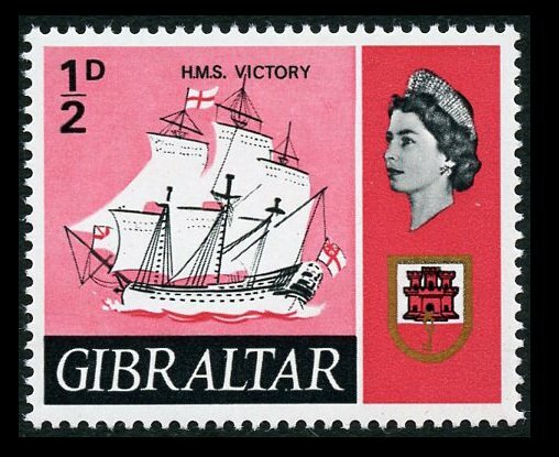 Gibraltar 1967 HMS Victory Grey Omitted