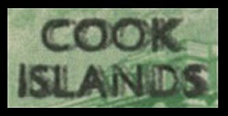 Cook Islands 1946 Peace 1d Green Overprint Double - Image 2