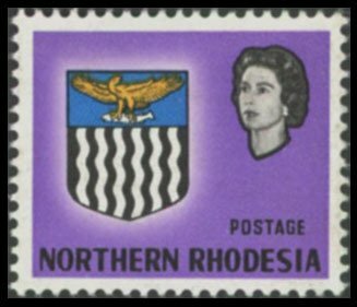 Northern Rhodesia 1963 ½c Arms Black Omitted
