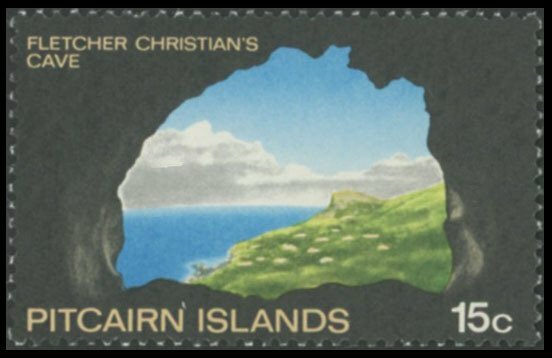Pitcairn Islands 1969 Fletcher's Cave 15c Gold Omitted