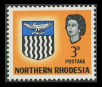Northern Rhodesia 1963 3c Arms Orange Omitted