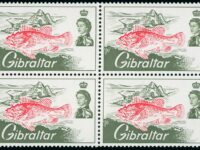 Gibraltar 1966 Angling 7d Black Omitted Block