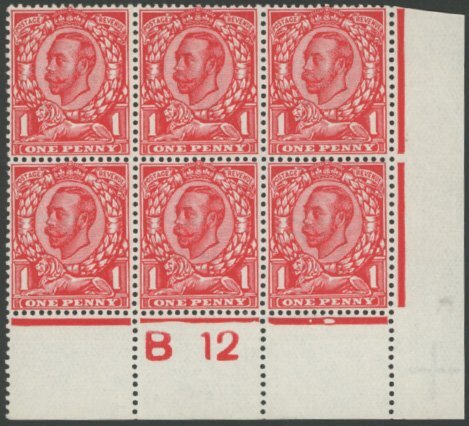 1912 1d Bright Scarlet Printed Double.Unique.
