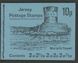 Jersey 1970 Martello Tower Booklet 10p Pane Gold Omitted - Image 2