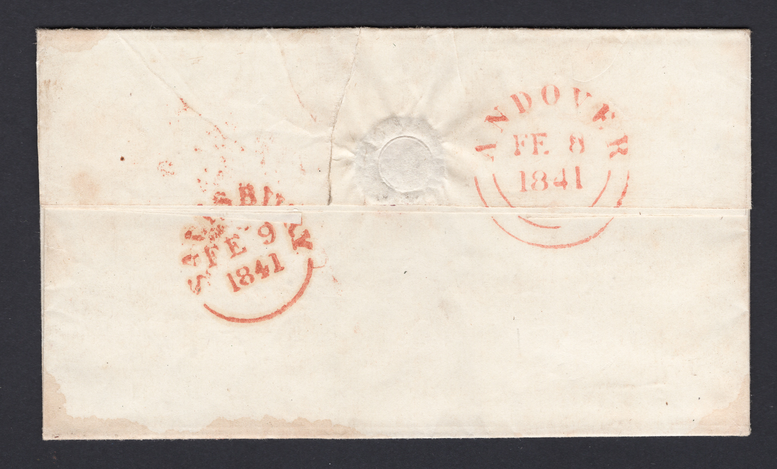 1840 1d Intense Black (Plate V) Letter I-F Cover - Image 2