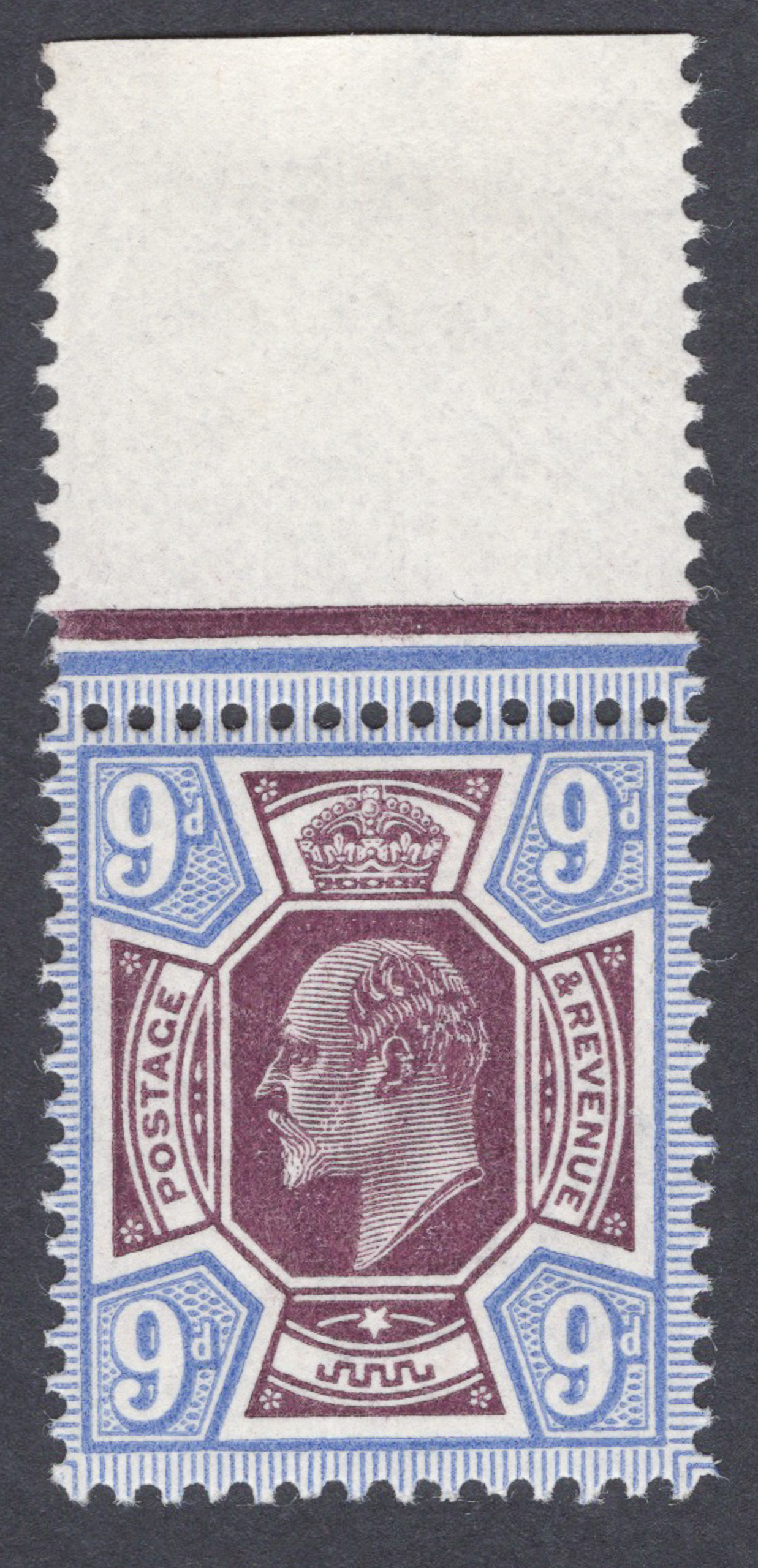 1902 9d Slate-Purple And Ultramarine
