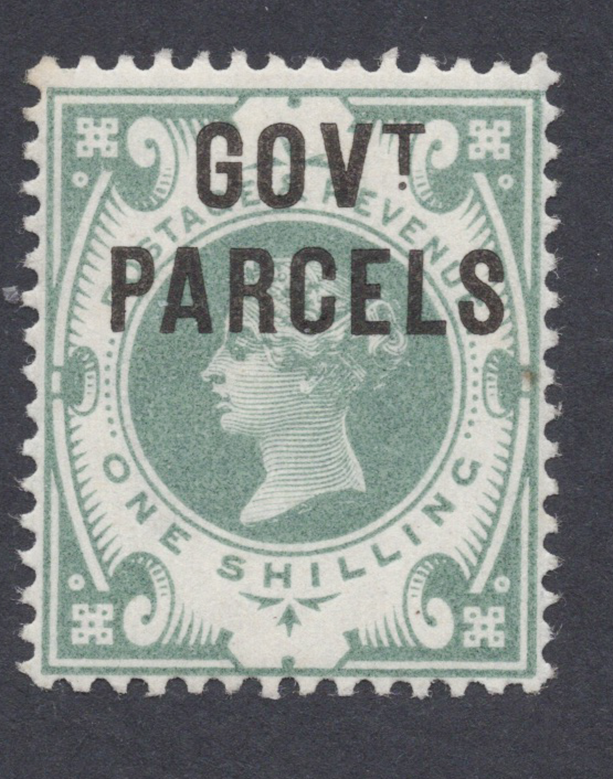 1898 1/- Dull Green GOV.T PARCELS Official