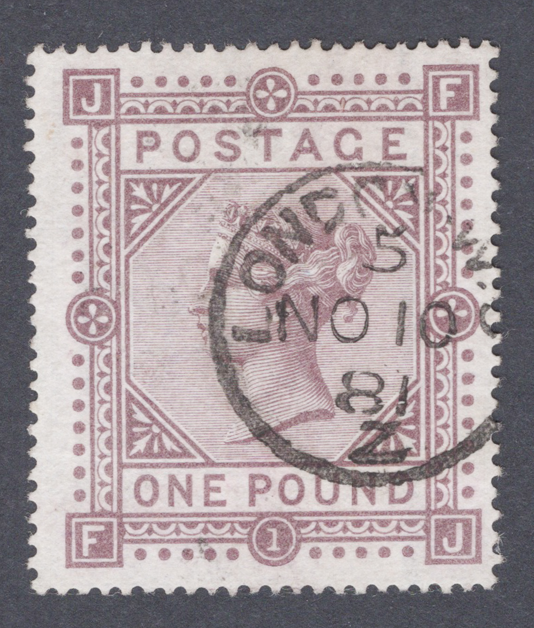 1878 £1 Brown-Lilac Extremely Fine Used