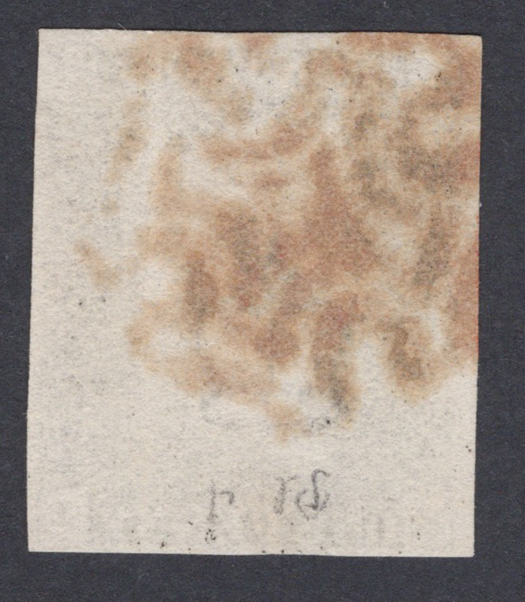 1840 1d Intense-Black (Plate V) Lettered M-J - Image 2
