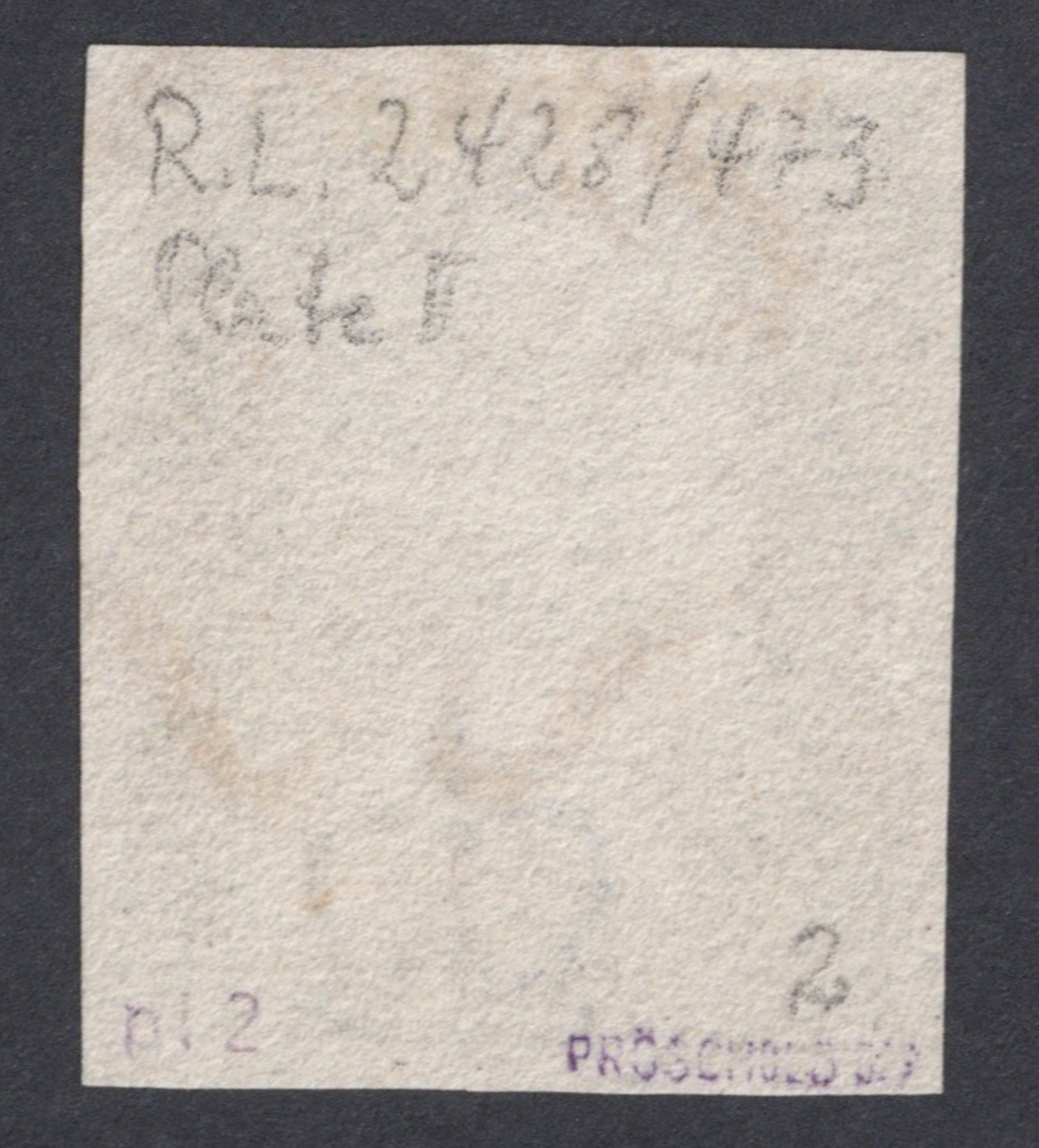 1840 1d Black (Plate II) Lettered I-K (Without Ray Flaw) - Image 2