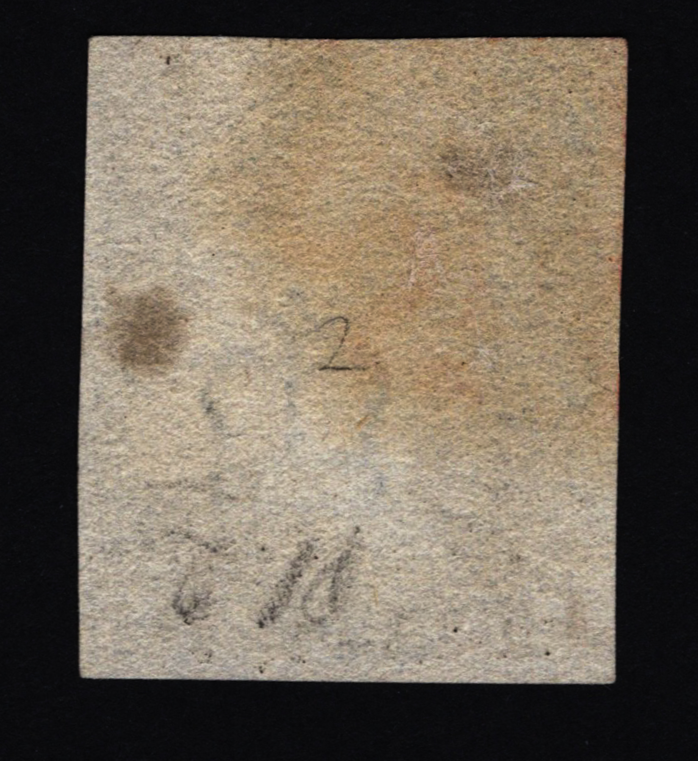1840 1d Black (Plate II) Lettered L-K - Image 2