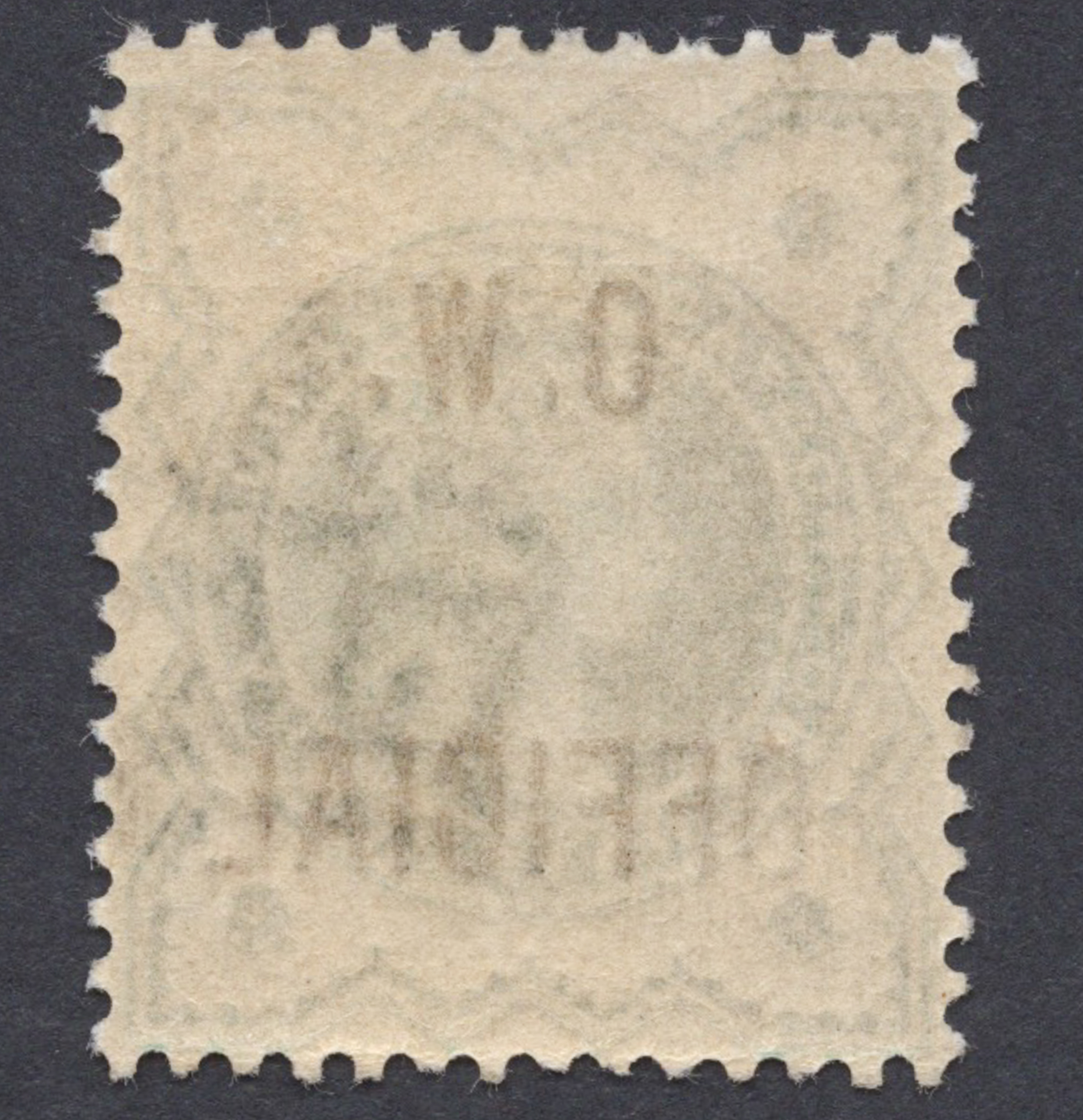 1889 ½d Dull Green O.W. OFFICIAL - Image 2
