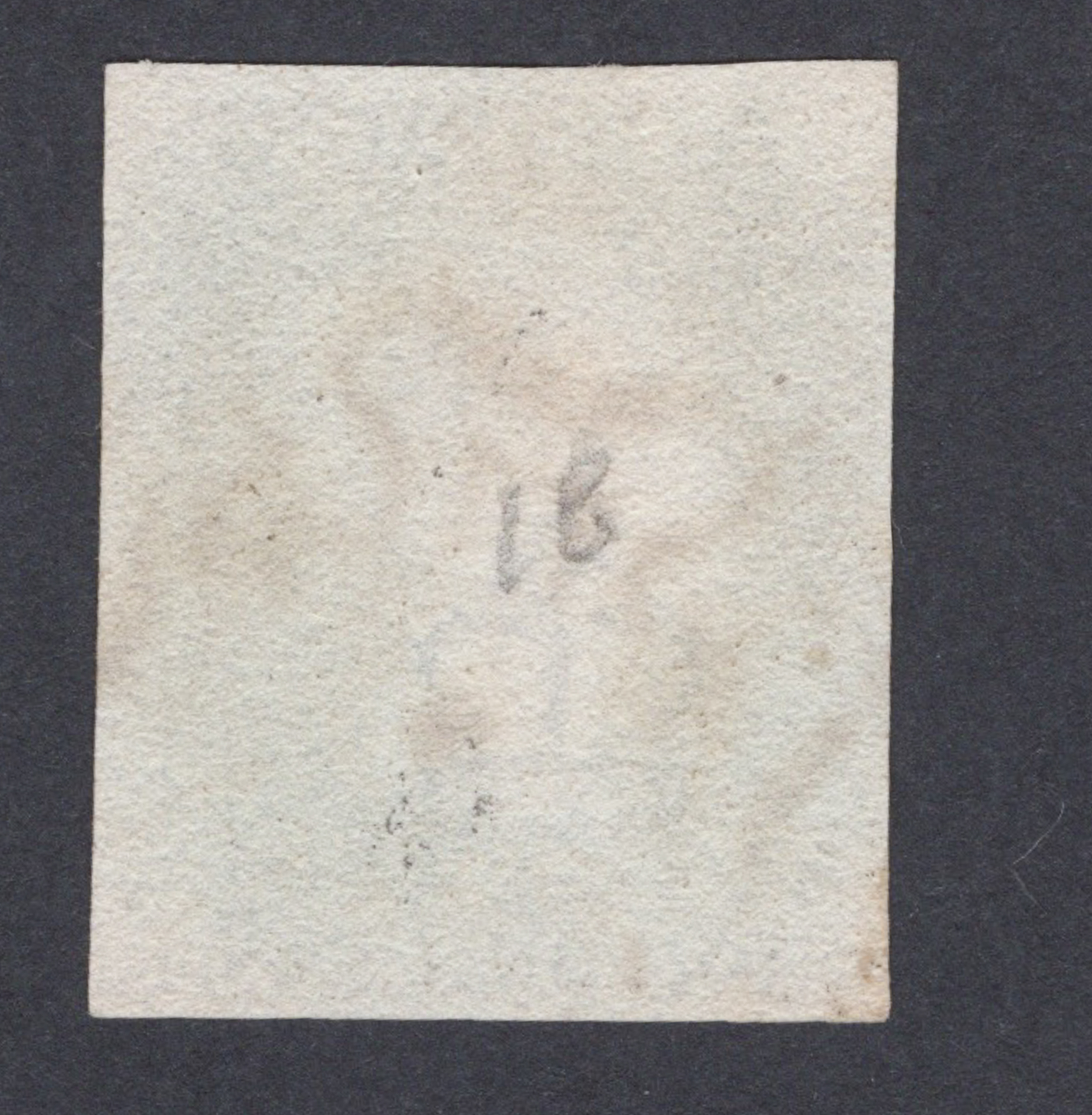 1840 1d Intense Black (Plate 1B) Letter D-F Burr Rubs & Roller Flaw - Image 2