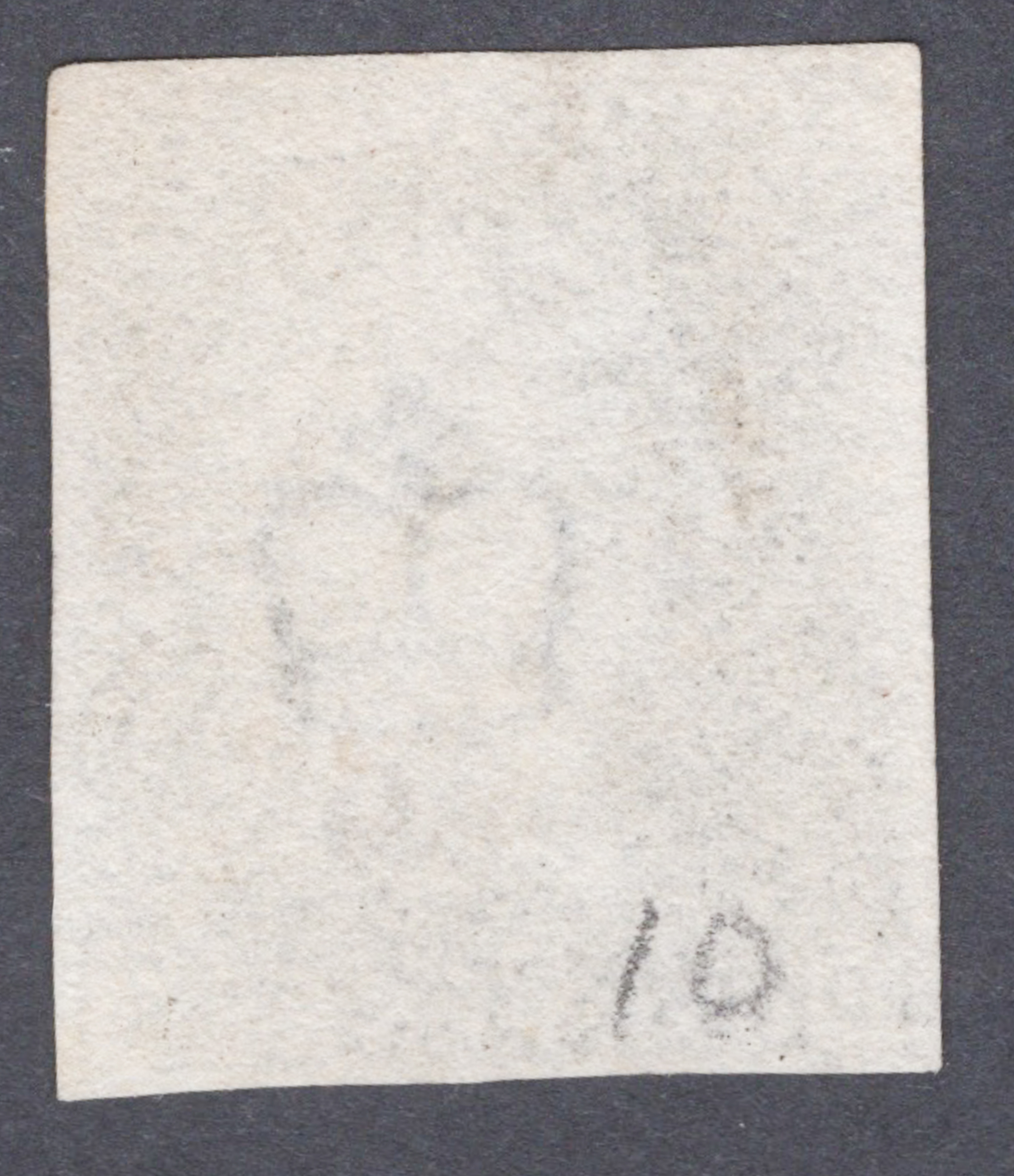 1840 1d Black (Plate X) Lettered D-E Thin Paper - Image 2