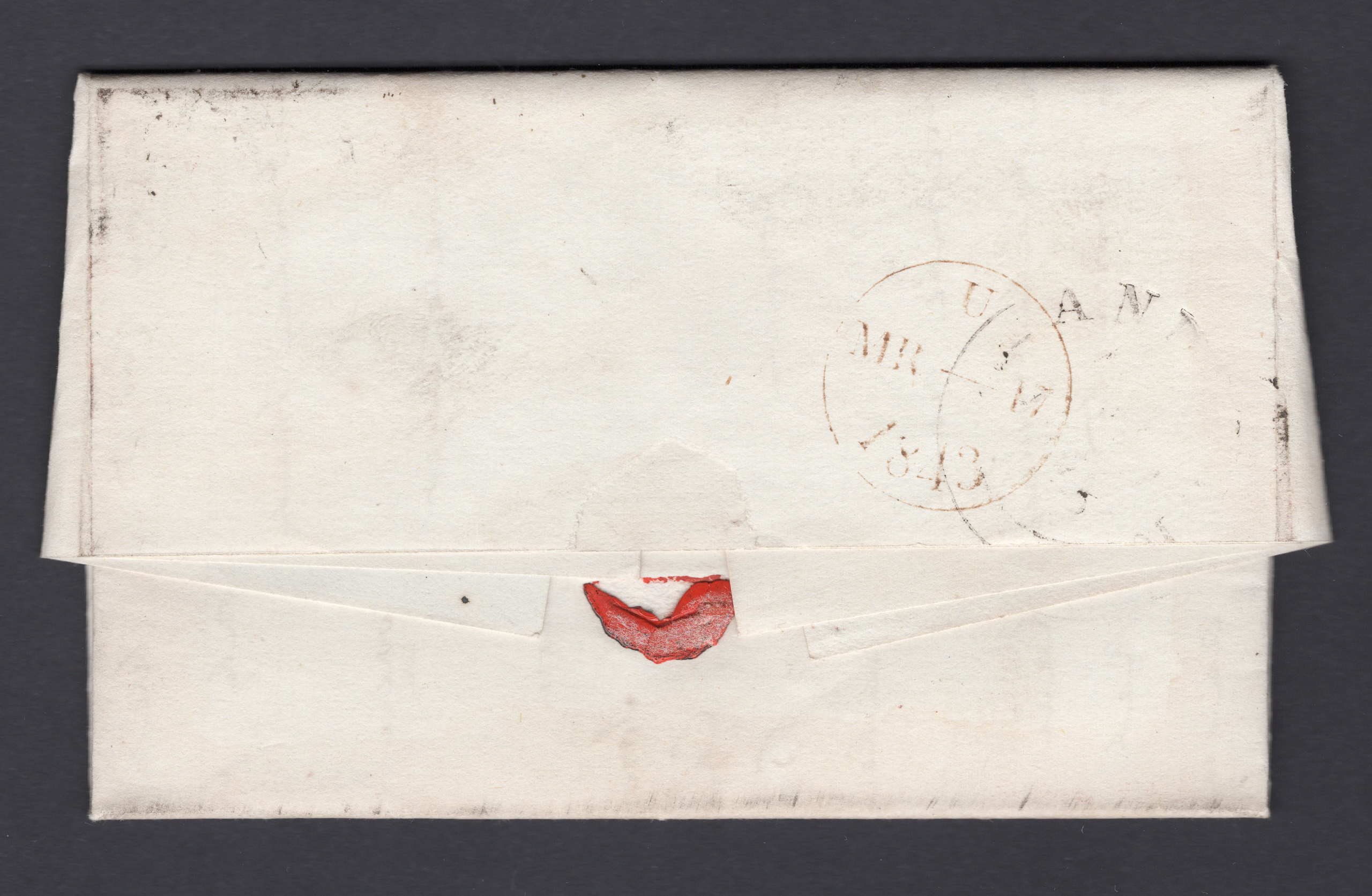 1843 1d Red-Brown Letter-Sheet Numeral '3' Maltese Cross - Image 2
