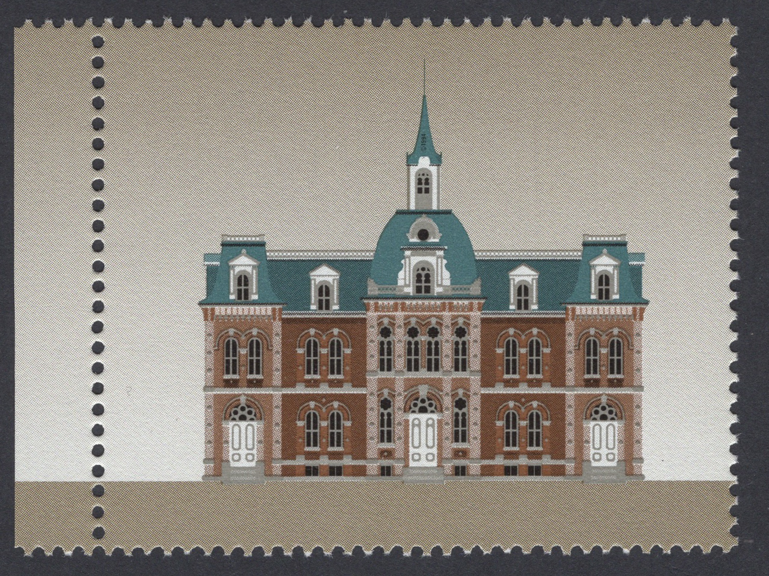 Canada 1995 Truro Provincial School $2 Dark Green Omitted
