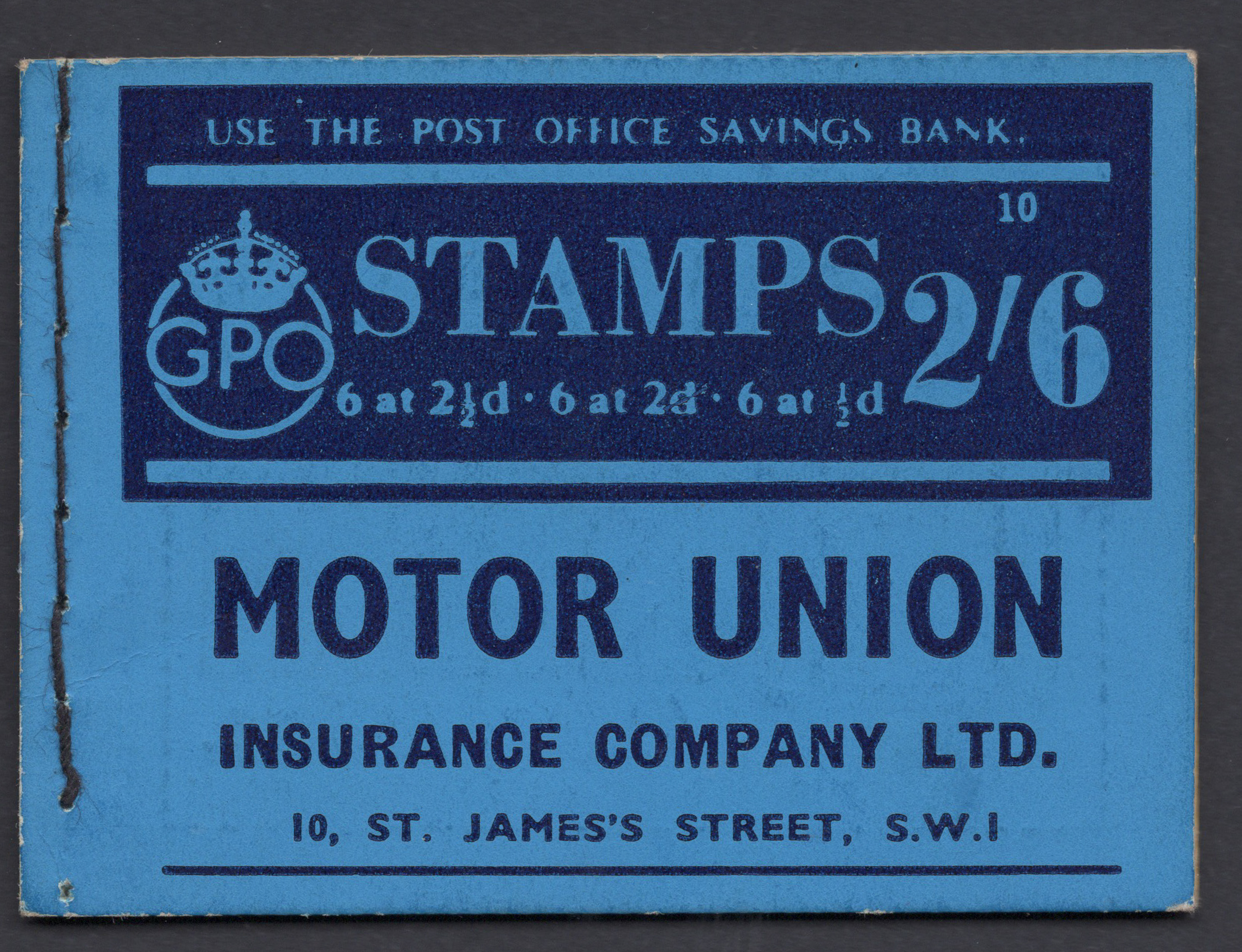 1940 2/6d Booklet (edition no.10)
