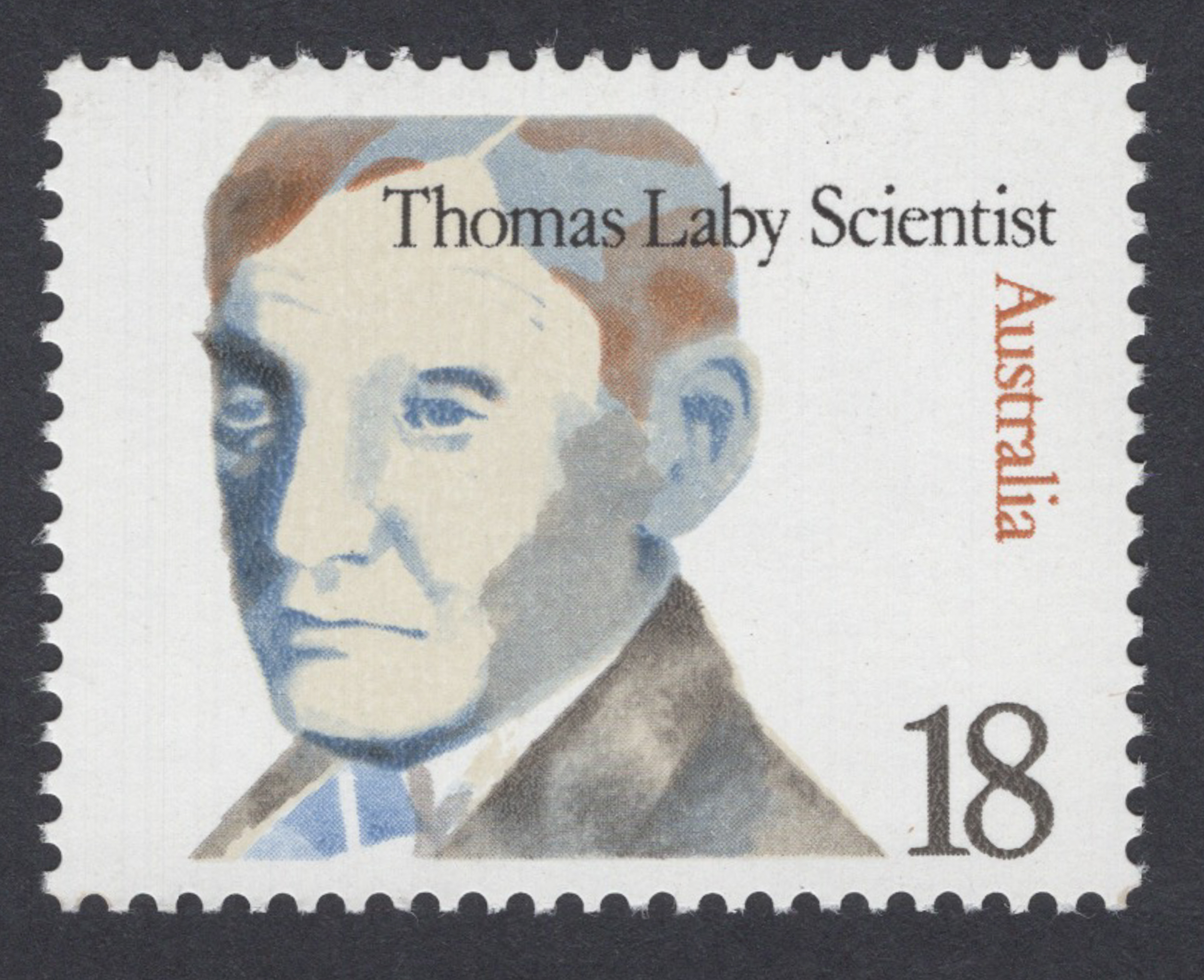 Australia 1976 Thomas Laby 18c Red-Brown Omitted - Image 2