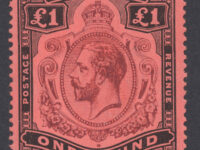 Bermuda 1918 £1 Purple & Black Watermark Inverted