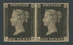 Rare 1840 1d Black (Plate VIII) Magnificent Unmounted Mint Pair