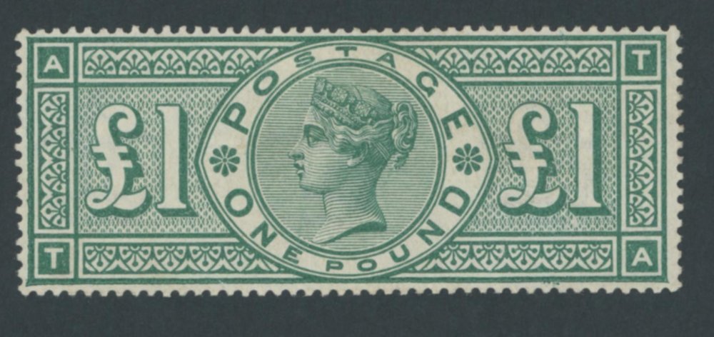 1891 £1 Green Lettered TA Without Frame Break Exceptionally Fine Mint