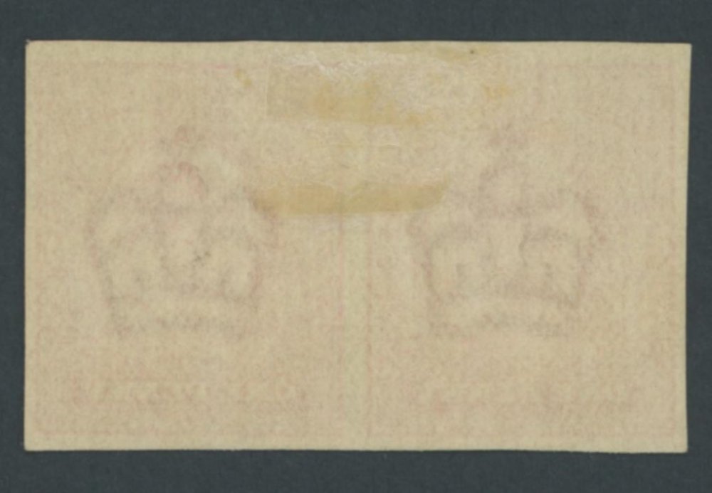 1902 1d Bright Scarlet Imperforate Pair. A Huge Rarity - Image 2