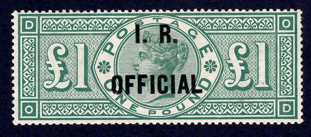 1892 £1 Green I.R. OFFICIAL Magnificent Mint Rarity