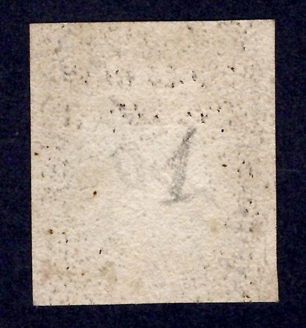 1840 1d Intense Black (Plate 1a) Imperforate Imprimatur - Image 2